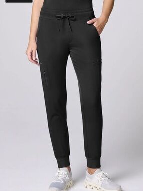 healing hands Black Utility Jogger Pants with Drawstring